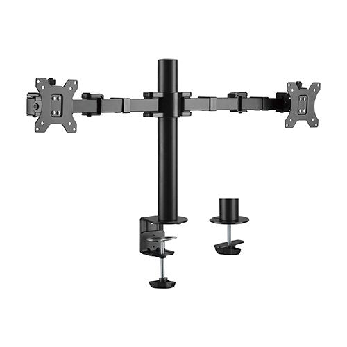 Brateck Dual Monitors Affordable Steel Articulating Monitor Arm Fit Most 17'-31' Monitors Up to 9kg per screen VESA 75x75/100x100 Brateck Dual Monitors Affordable Steel Articulating Monitor Arm Fit Most 17'-31' Monitors Up to 9kg per screen VESA 75x75/100x100